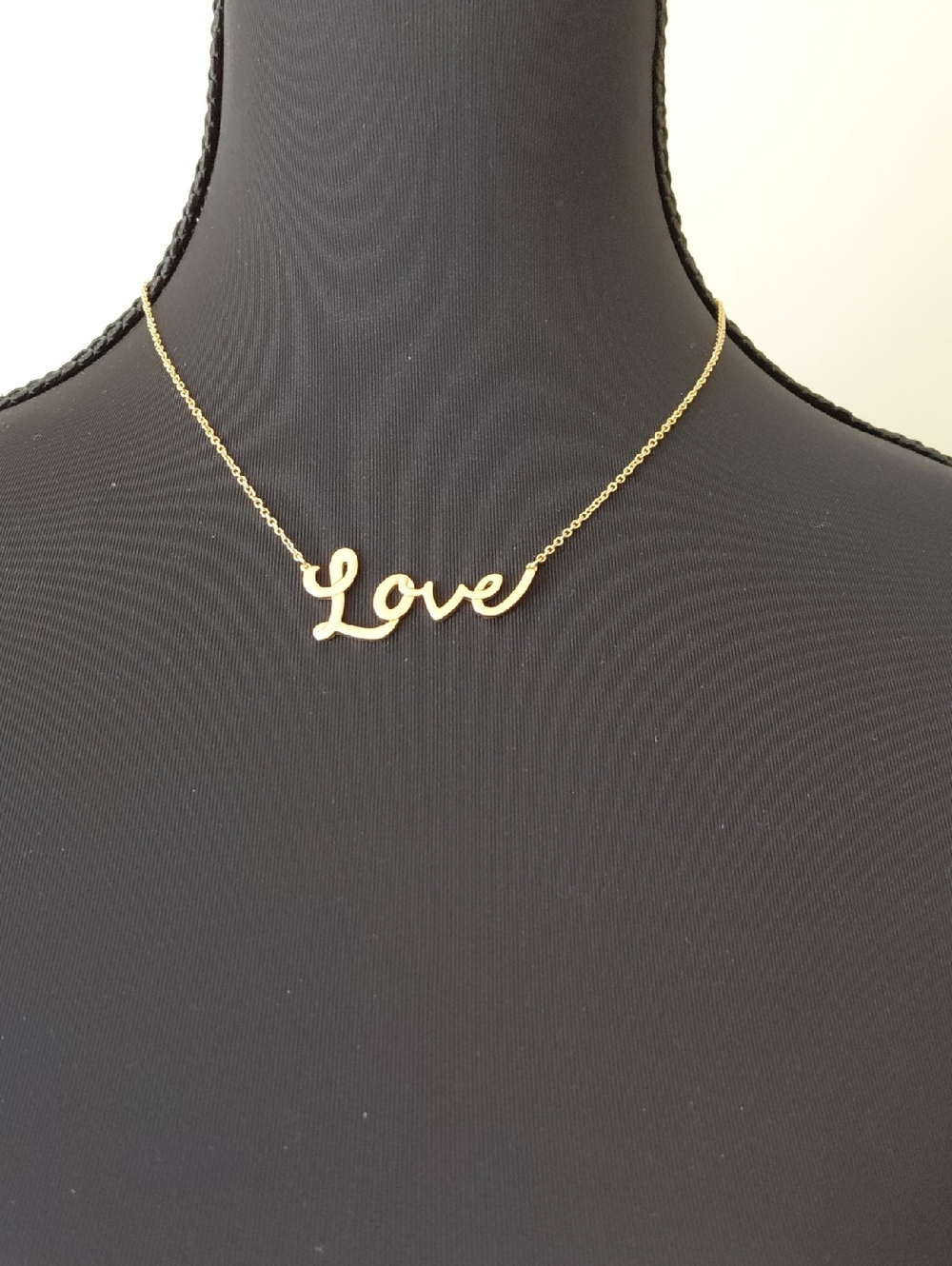 Gold "Love" Script Necklace - Women Jewelry